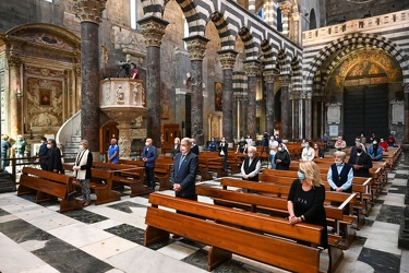 Genova, cattedrale San Lorenzo - la prima messa dopo due mesi di