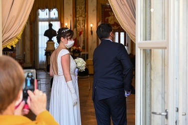 Genova, palazzo Tursi - il primo matrimonio con pubblico dopo il
