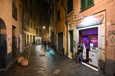 Genova, centro storico - primo weekend coprifuoco seconda ondata