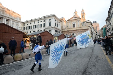 Genova, piazza De Ferrari - la tradizionale cerimonia medievale 
