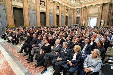 Genova,palazzo ducale, sala del maggior consiglio - premiazione 