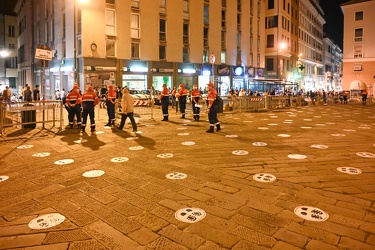 Genova, piazza Matteotti - tradizionale falo di san giovanni est