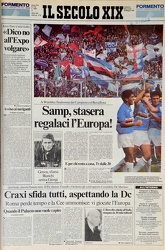 Genova - riproduzione pagina secolo xix 1992