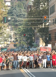 proteste tifosi Genoa dopo retrocessione serie C