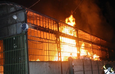 incendio falegnameria Sant'Olcese