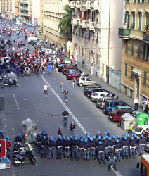 Genova - scontri genoa samp Via Monticelli