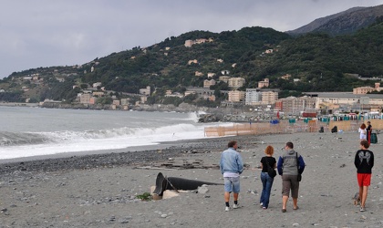 Genova Voltri - ferragosto 2008 - annegato mareggiata