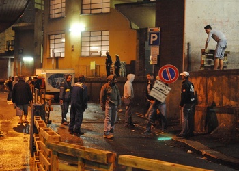 Genova - sciopero pescatori e blocco mercato pesce