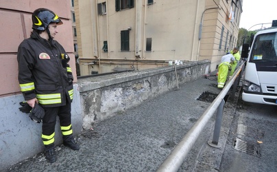 Genova - fuga di gas con rischio esplosione