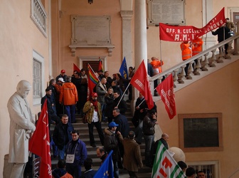 Genova - protesta lavoratori AMI