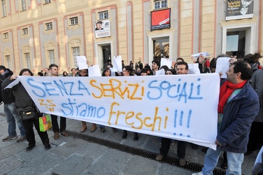 Genova - flash mob frozen precari