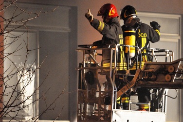 Genova - vasto incendio uffici Ansaldo Energia