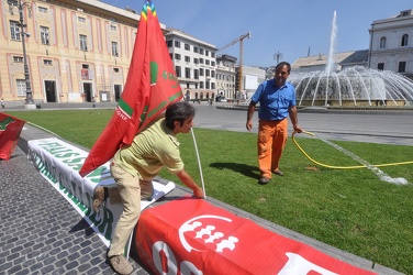 Genova - piazza de Ferrari - manifestazione FIALS