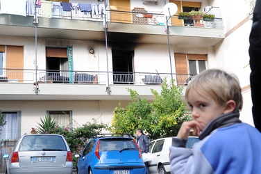Genova Pegli - via Maloncello - incendio in appartamento