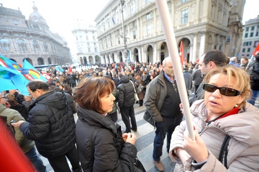 Genova - Piazza De Ferrari - manifestazione lavoratori sanità pu