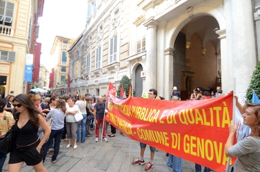 Genova - palazzo Tursi - manifestazione mamme 