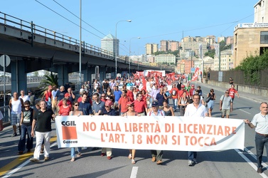 Genova - manifetazione nazionale lavoratori CGIL