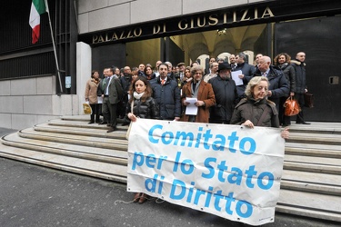 Genova - tribunale - manifestazione avvocati