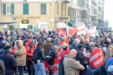 Genova - manifestazione lavoratori funzione pubblica