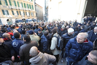 Genova - manifestazione operai Fincantieri 