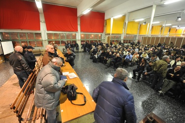 Genova - sala chiamata del porto - assemblea lavoratori amt 