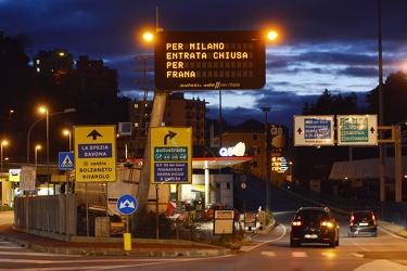 Ge Bolzaneto - casello autostradale - entrata in direzione Milan