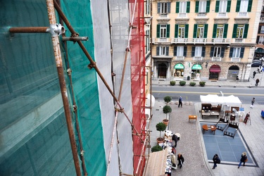 Genova - ponteggi galleria mazzini
