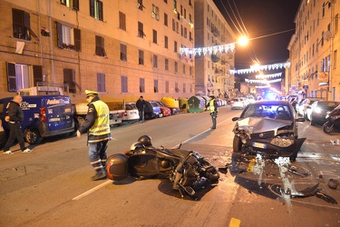 Genova - via rivarolo in prossimit√† di Teglia - incidente morta