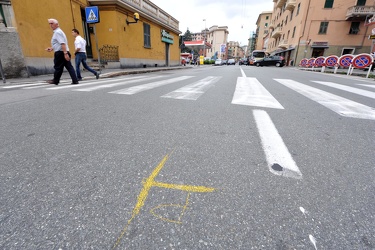 Genova Bolzaneto - Via Rata - due incidenti stradali nel raggio 