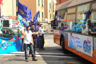 Genova - rimessa amt - sciopero autobus