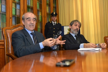 Genova - conferenza stampa di fine anno in questura