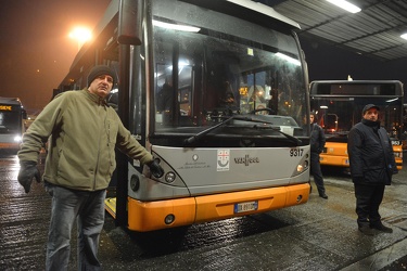 Genova - sciopero autobus lavoratori amt -