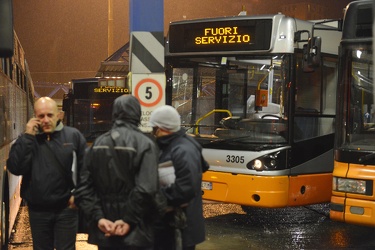 Genova - sciopero autobus lavoratori amt -