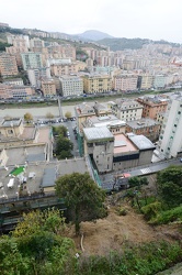 Genova - frana in centro tra via Montaldo e via Burlando - circa