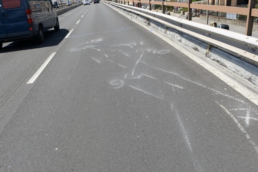 Genova - strada sopraelevata - Incidente, carabiniere gravissimo