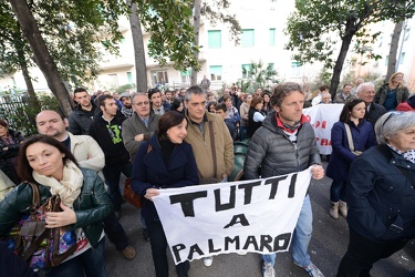 Genova - manifestazione abitanti quartiere Pra Palmaro