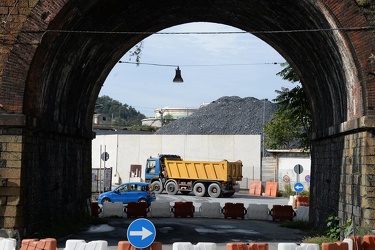 Genova, Fegino - il cantiere per il nuovo nodo ferroviario