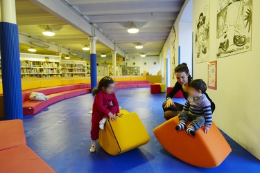 Genova, Biblioteca per ragazzi De Amicis - il nuovo spazio morbi