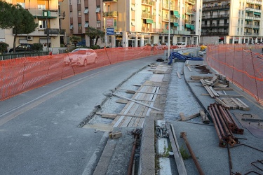 Genova, Corso Europa - avanzano i lavori per la costruzione dei 