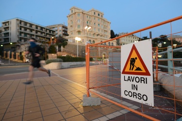 Genova, Corso Italia - lavori in corso