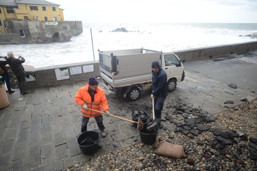 Genova, Boccadasse - i danni provocati dalla mareggiata