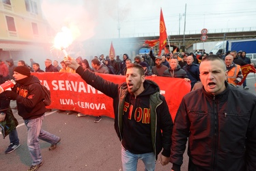 Genova, Cornigliano - altra giornata di agitazione per i lavorat