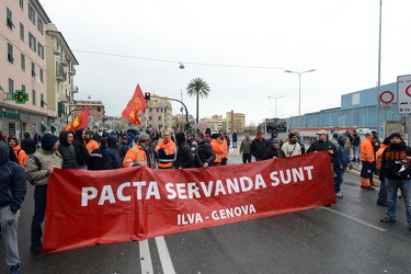 Genova, Cornigliano - altra giornata di agitazione per i lavorat