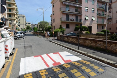 Genova, Boccadasse - nuova zona traffico limitato con telecamere