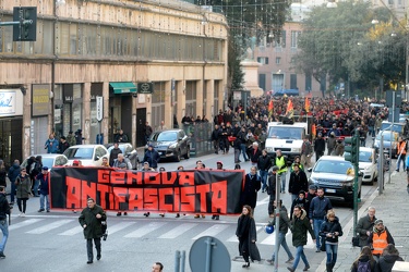 Genova - corteo antifascista del 3 Febbraio