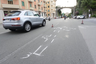 Genova, Albaro - grave incidente in Via Righetti