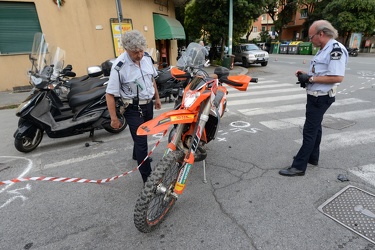 Genova, Albaro - grave incidente in Via Righetti
