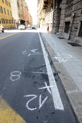 Genova, via Montevideo - incidente stradale, ragazzo in scooter 