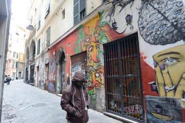 Genova - scritte e graffiti sui muri