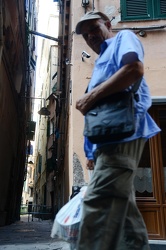 Genova, via dei Giustiniani - telecamere sorveglianza